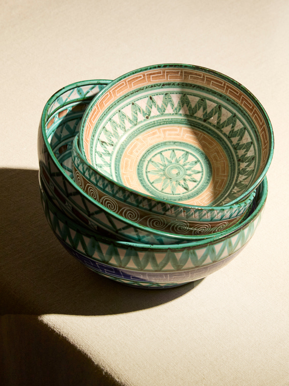 Antique and Vintage - 1950s Robert Picault Ceramic Salad Bowl -  - ABASK