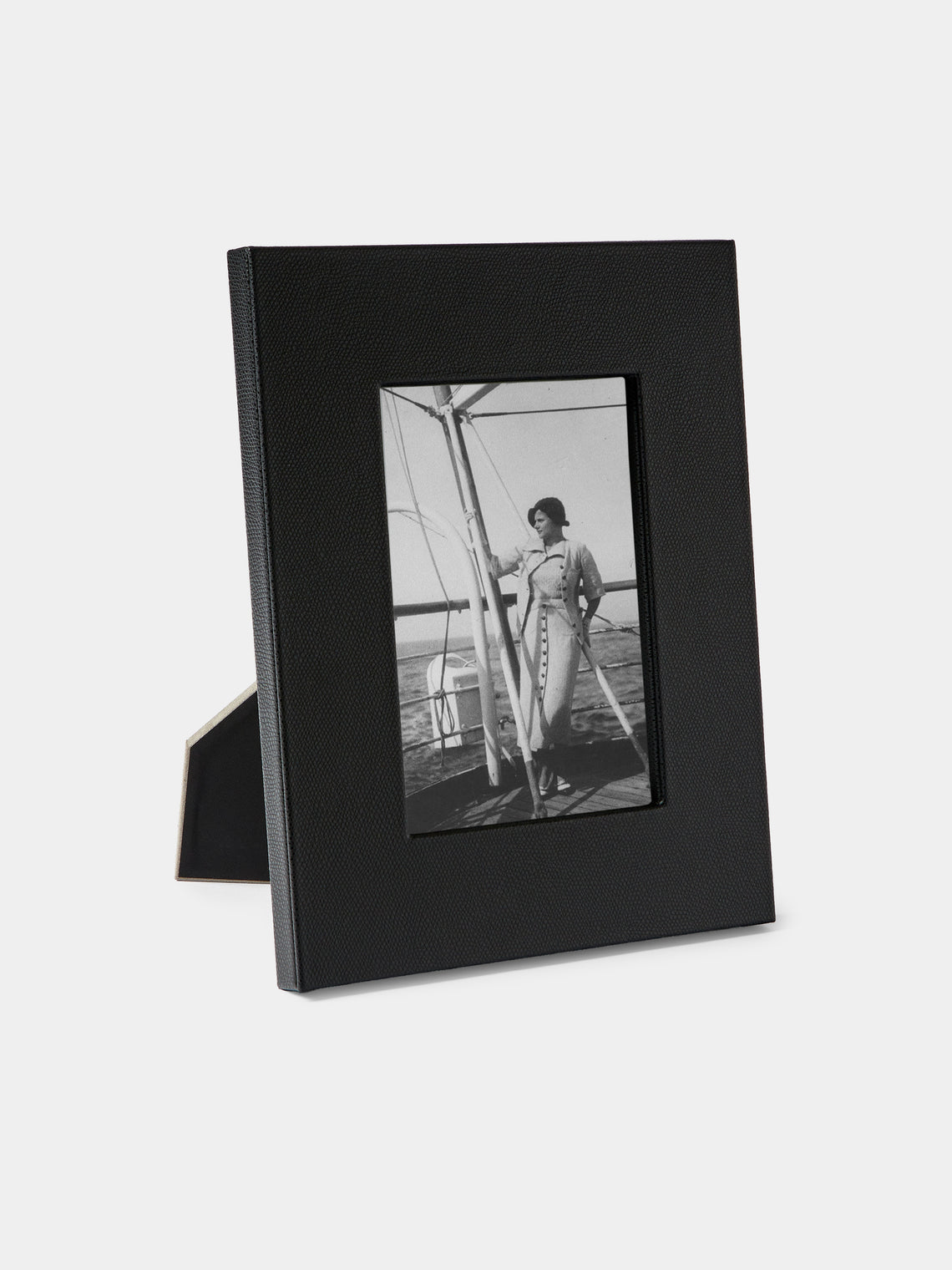 Pinetti - Leather Photo Frame (5x7") - Black - ABASK - 