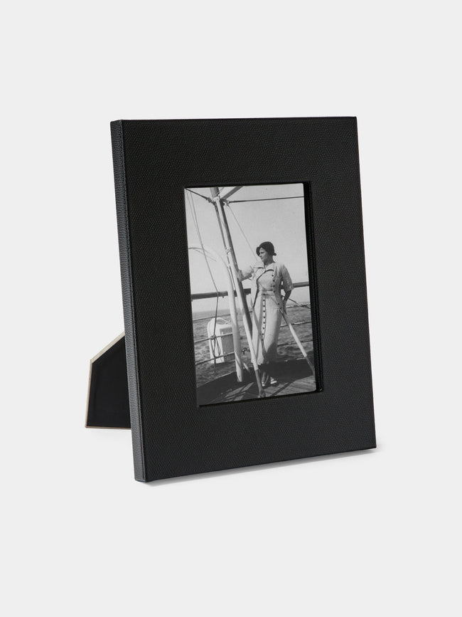 Pinetti - Leather Photo Frame (5x7") - Black - ABASK - 