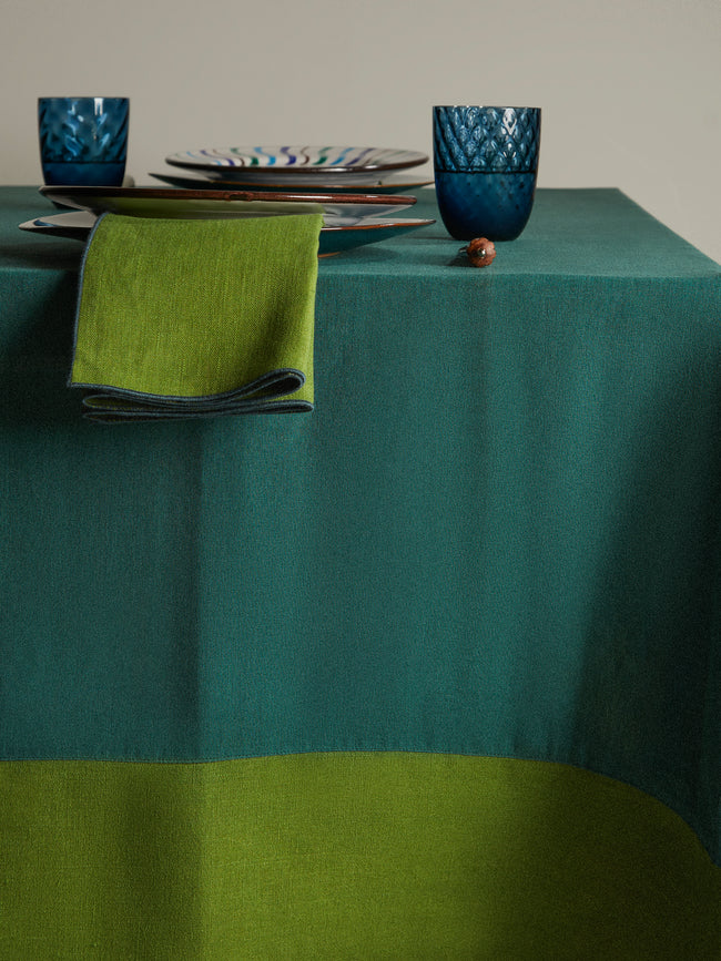 Borgo delle Tovaglie - Bauhaus Linen Tablecloth - Green - ABASK