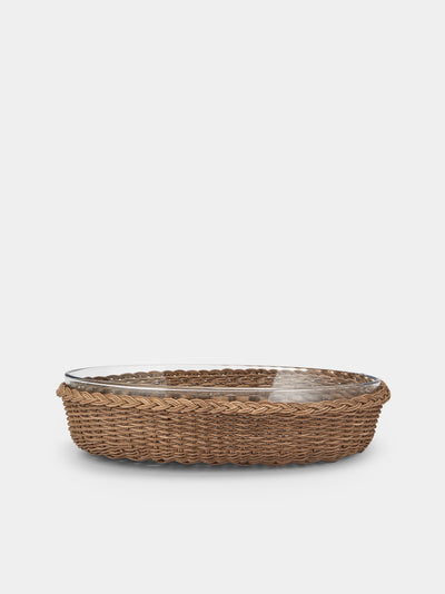 Pigment France - Lorraine Rattan Oval Baking Tray - Brown - ABASK - 