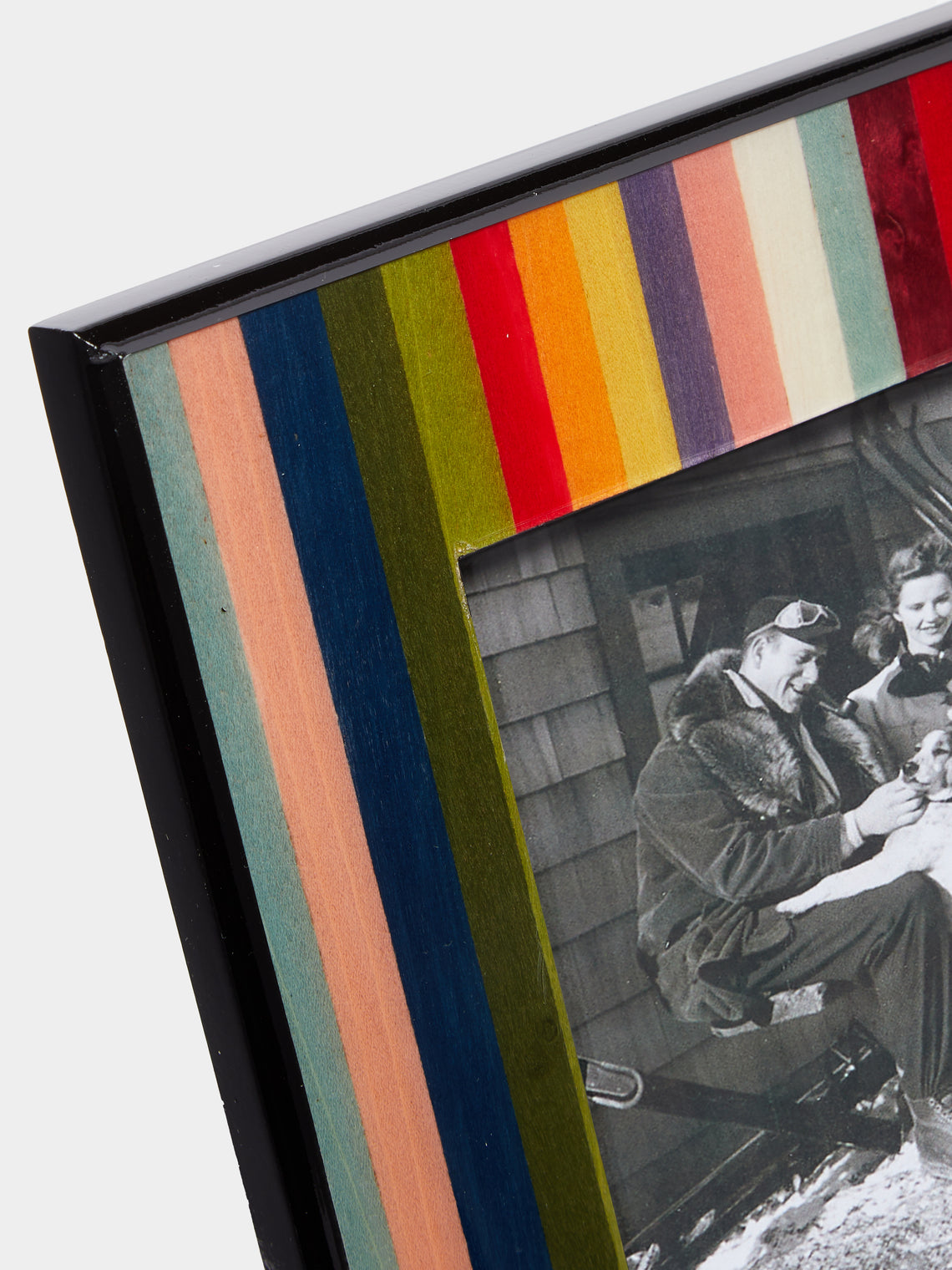 Biagio Barile - Stripes Wood Inlay Photo Frame -  - ABASK