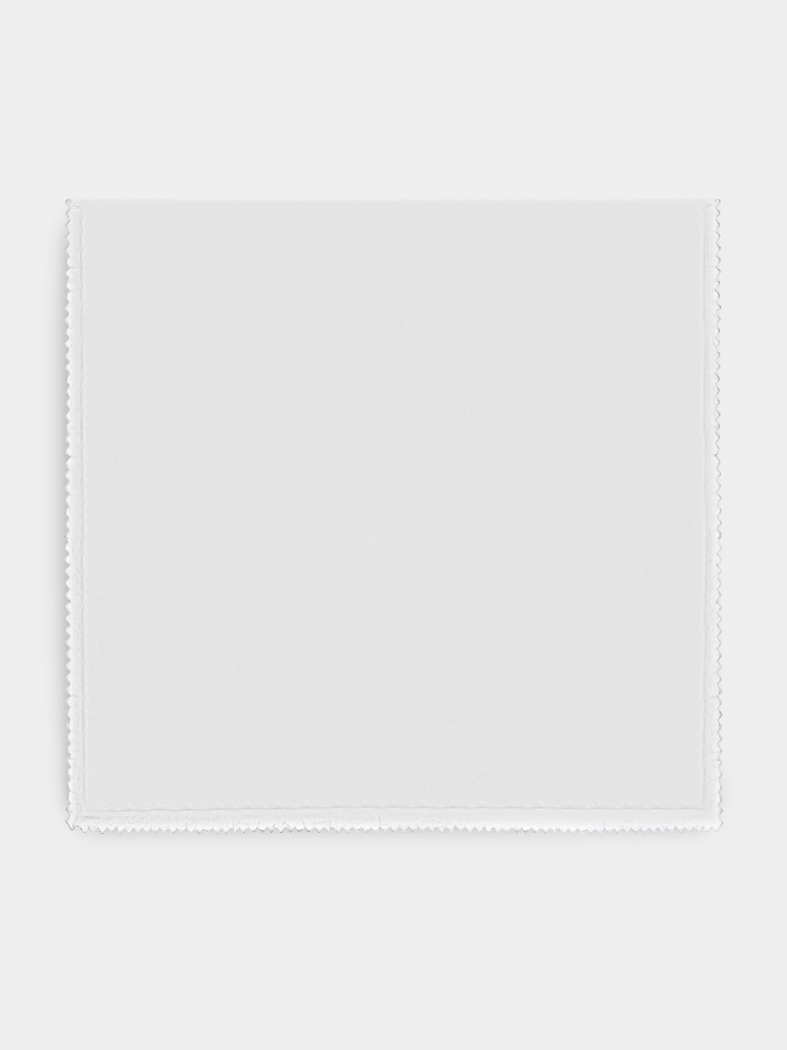 Los Encajeros - Mimi Lace-Appliqué Cotton King Duvet Cover - White - ABASK