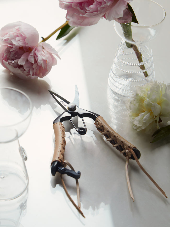 Onoyoshi Hamono - Bud Cutting Shears with Braided Leather Handles -  - ABASK