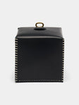 Otzi Studio - Eyelet Leather Tissue Box - Black - ABASK - 