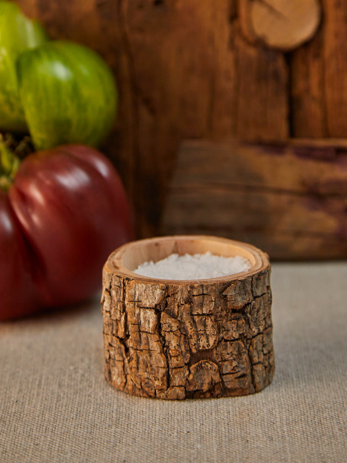 Hand-Carved Olivewood Salt Cellar