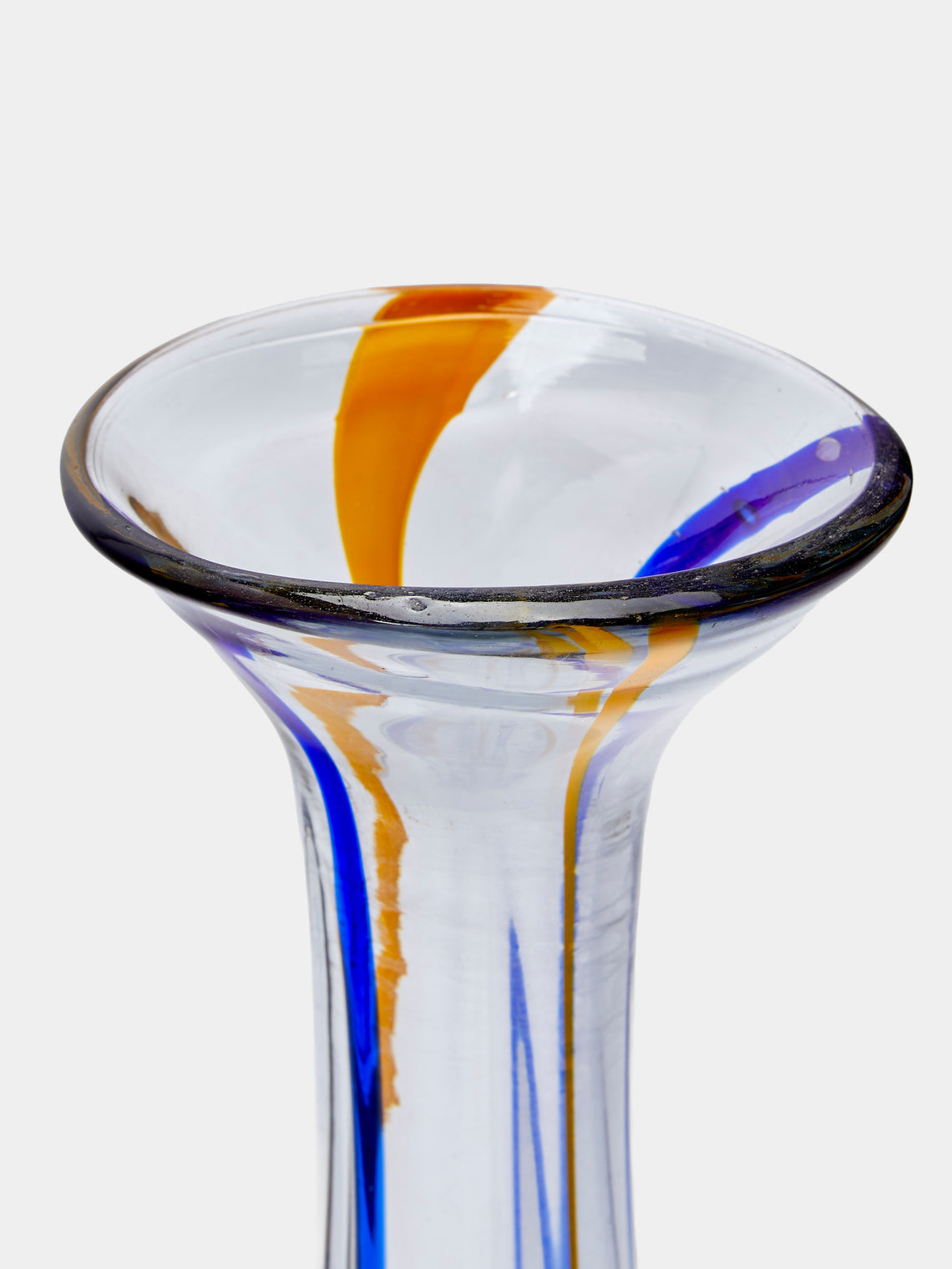 Antique and Vintage - Mid-Century Glass Vase - Clear - ABASK