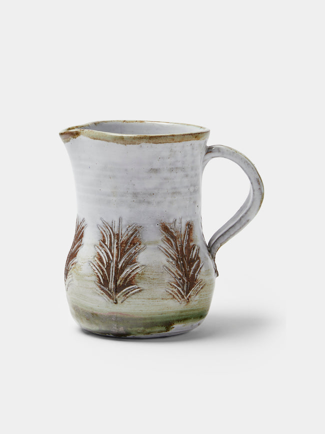 Antique and Vintage - 1960s Albert Thiry Ceramic Jug - White - ABASK - 