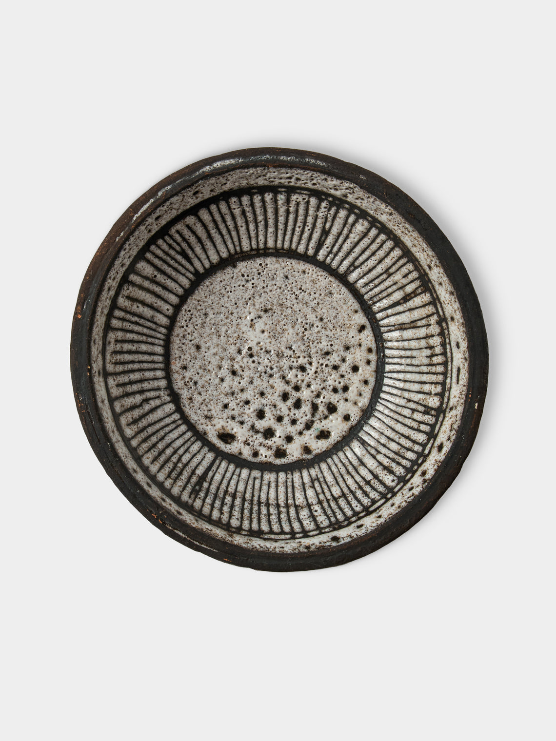 Antique and Vintage - 1950s Robert Thiry Ceramic Bowl - Gray - ABASK