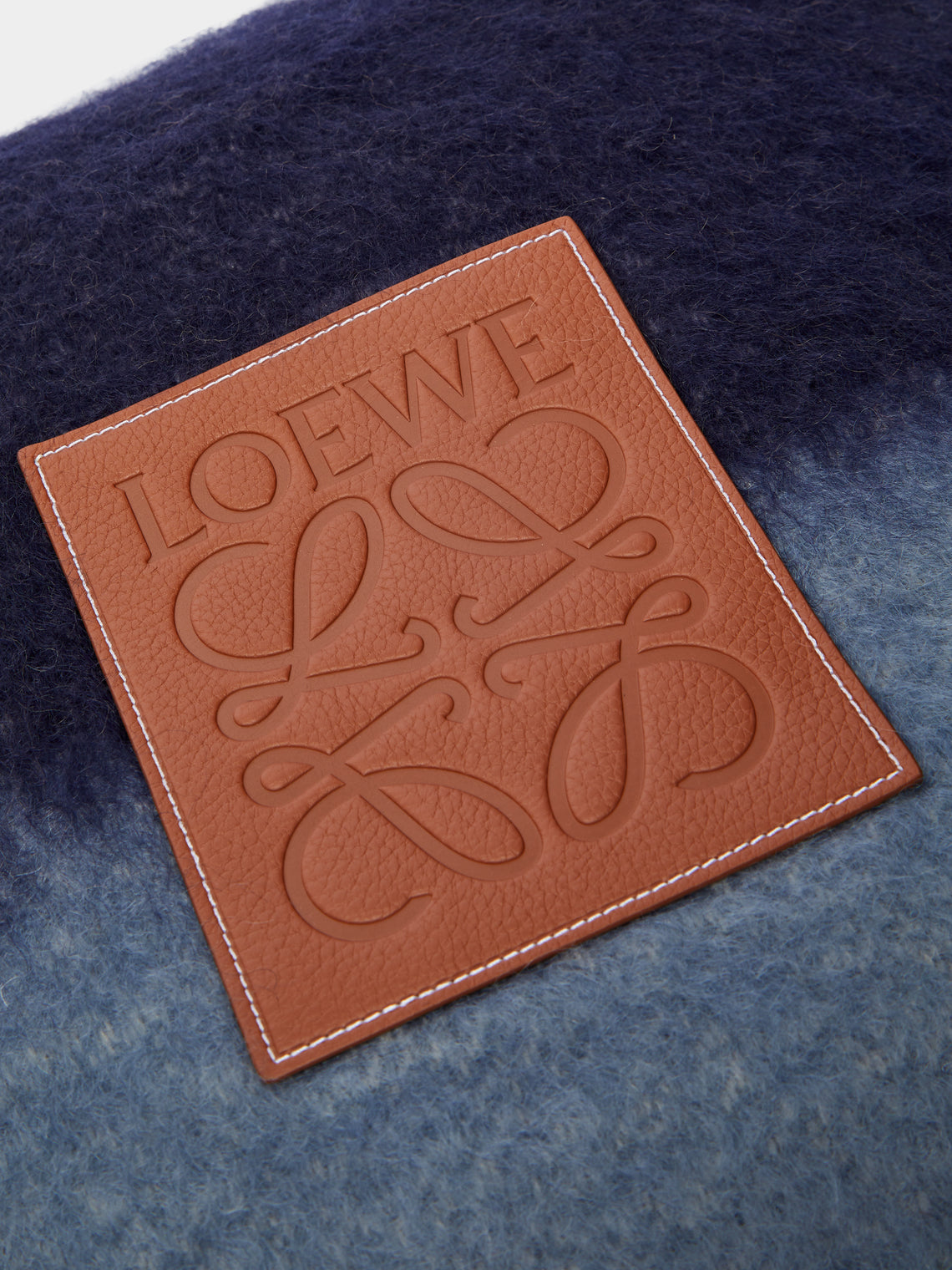Loewe Home - Mohair Logo Cushion -  - ABASK