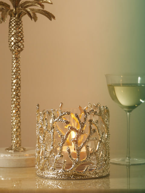 Objet Luxe - Silver-Plated Tealight Holder -  - ABASK