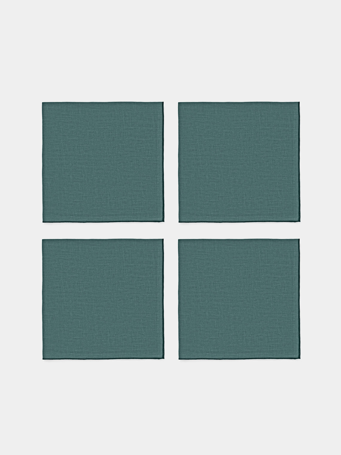 Borgo delle Tovaglie - Filo Linen Extra Large Napkins (Set of 4) - Blue - ABASK - 