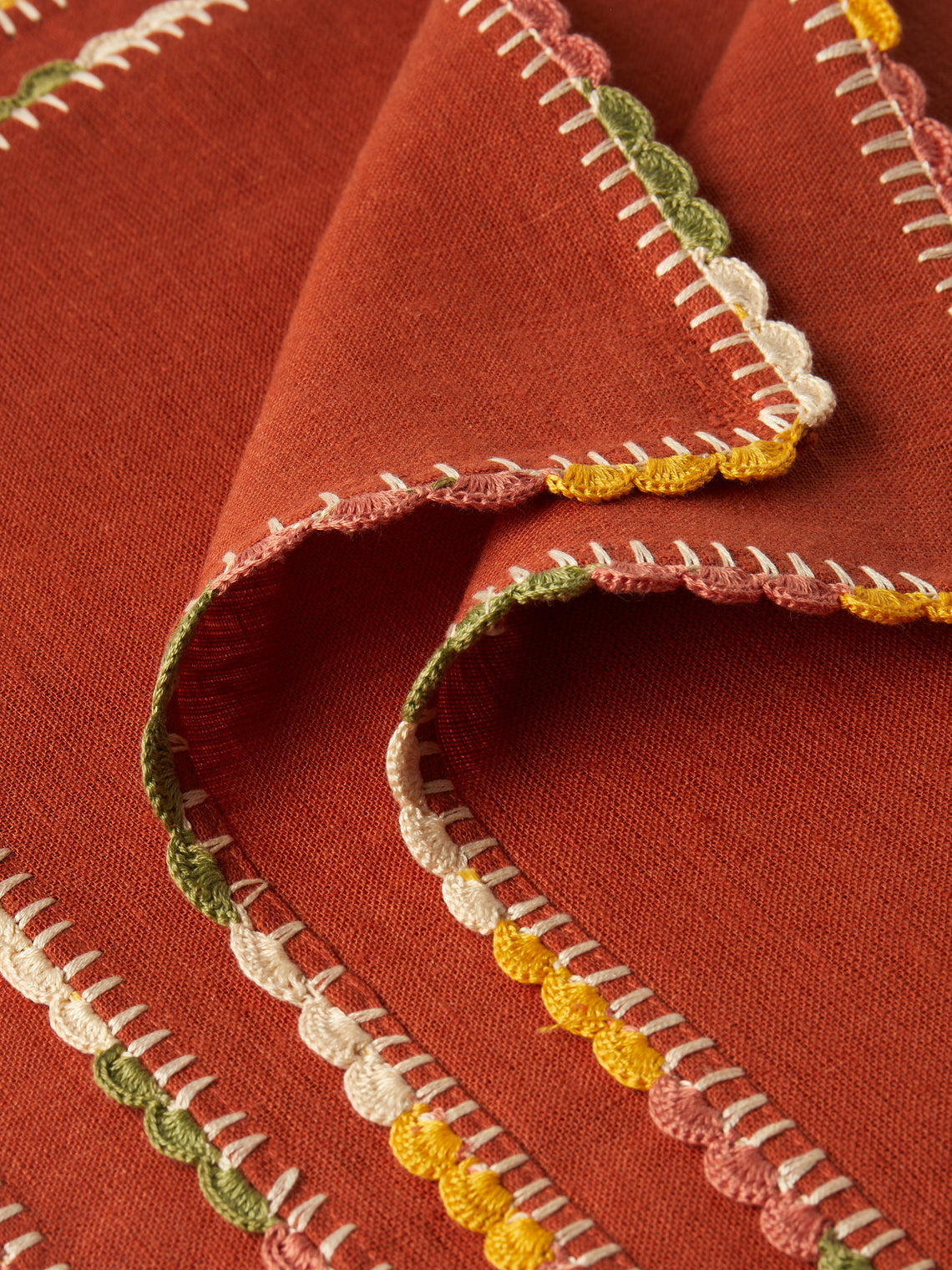 Anut Cairo - Luxor Hand-Crocheted Linen Napkins (Set of 4) -  - ABASK