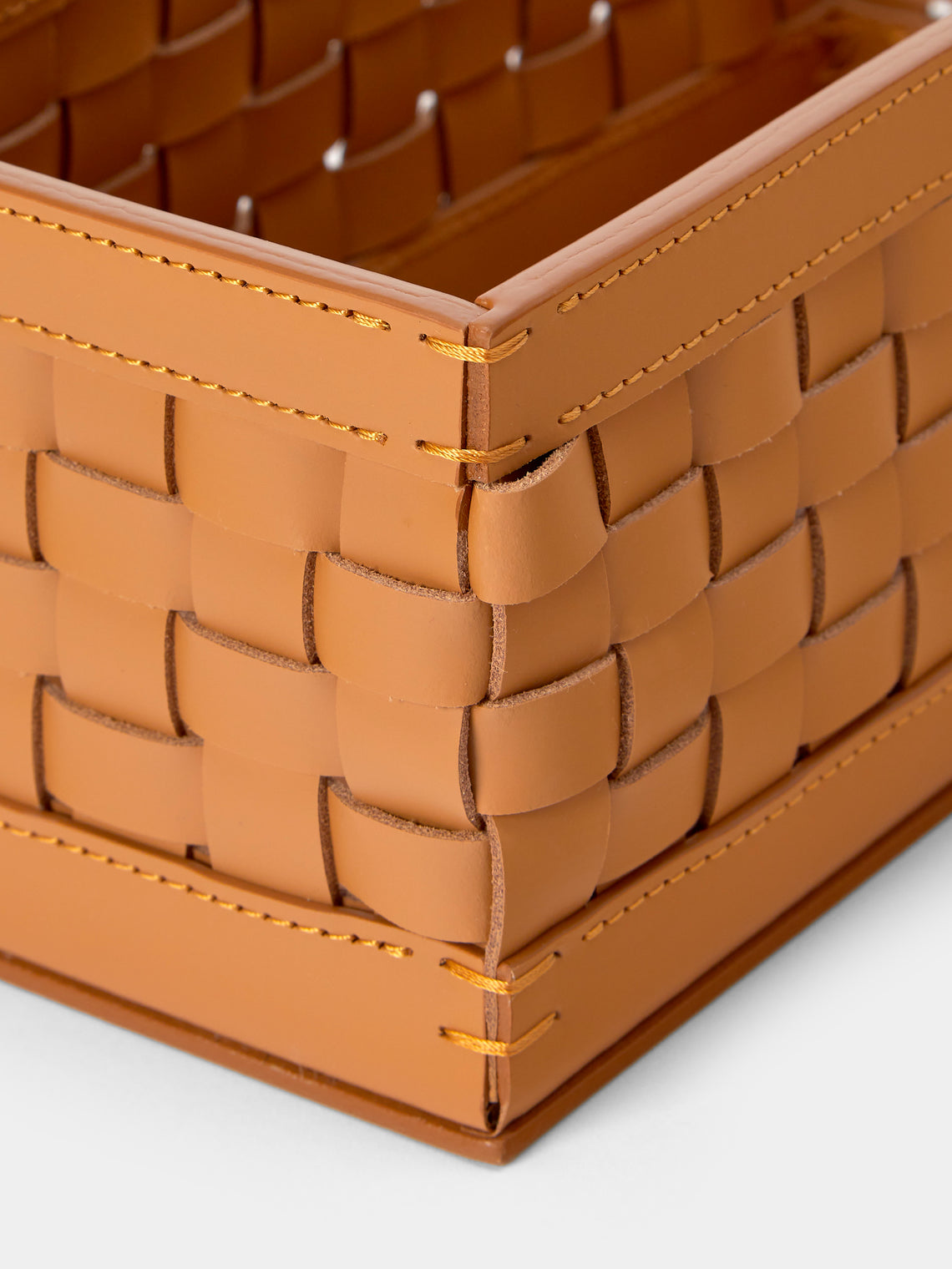 Riviere - Barcelona Water-Resistant Leather High Basket - Tan - ABASK