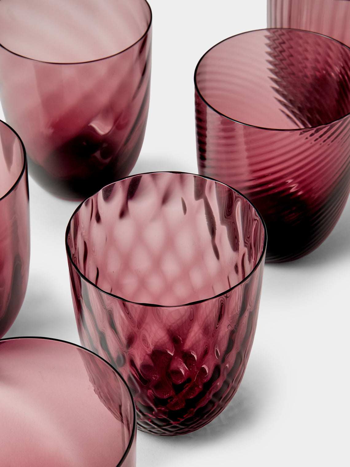 NasonMoretti - Ida Glass Water Tumblers (Set of 6) - Purple - ABASK