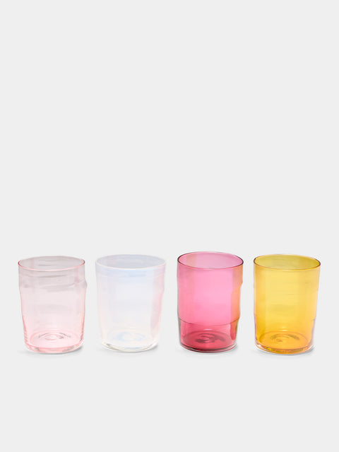 Michael Ruh Studio - Spring Fade Hand-Blown Glass Highballs (Set of 4) - Multiple - ABASK - 