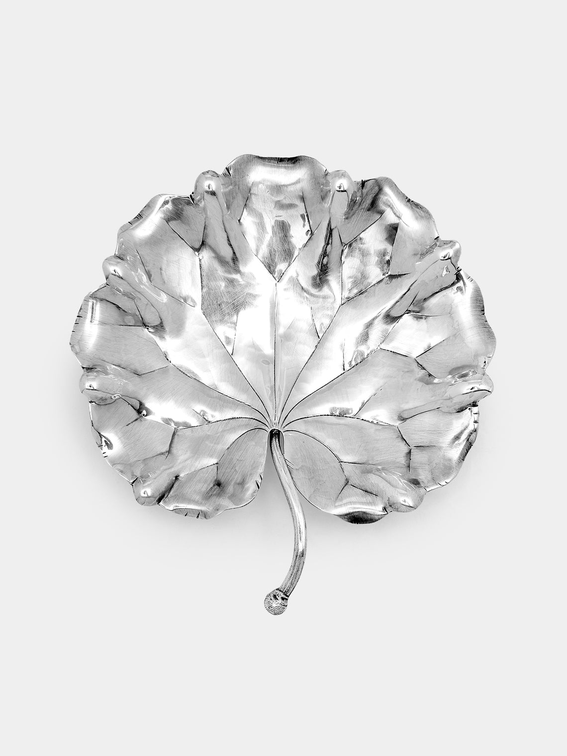 Antique and Vintage - 1970s Buccellati Solid Silver Geranium Leaf - Silver - ABASK