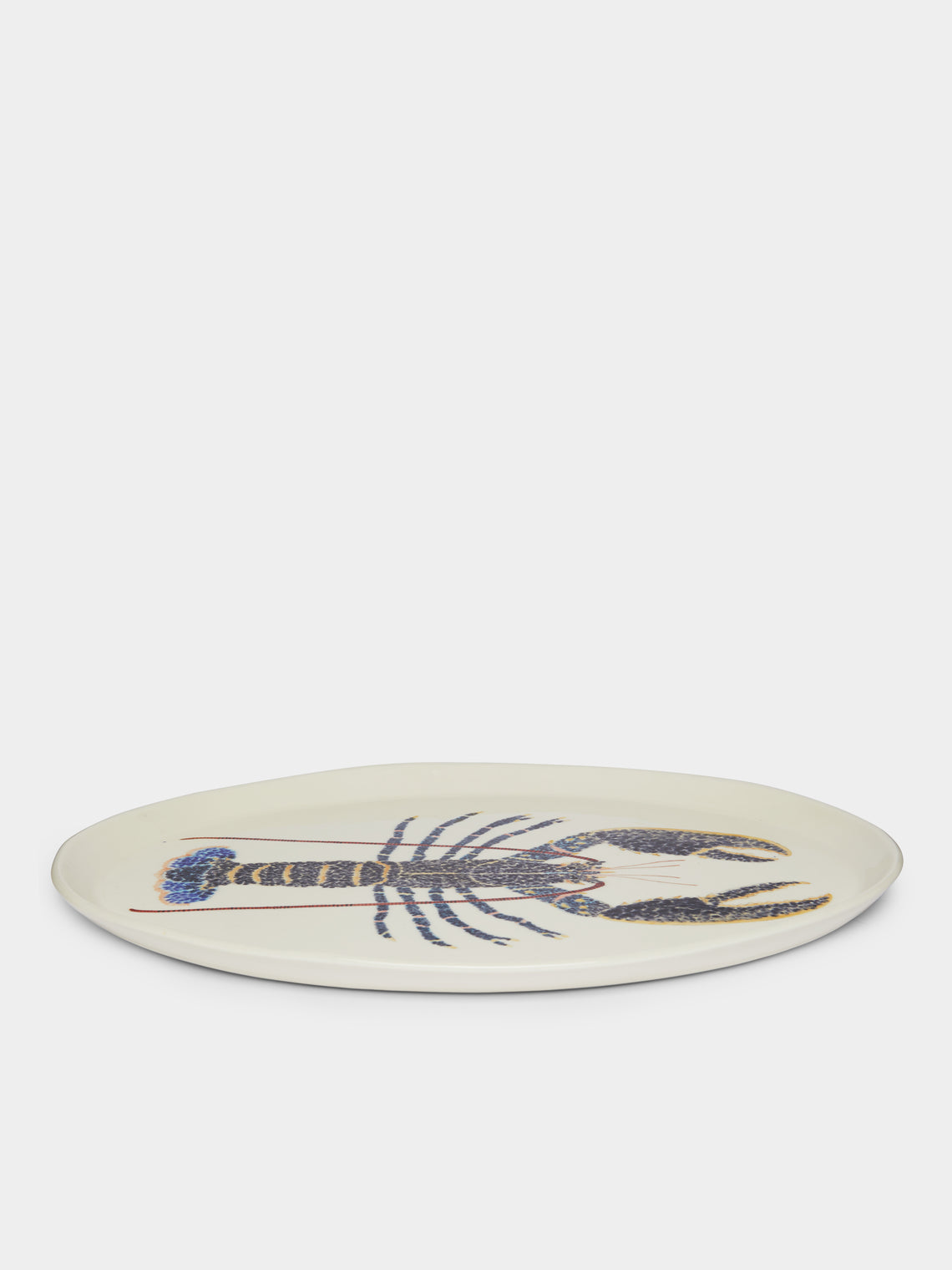 Casa Adams - European Lobster Hand-Painted Porcelain Serving Platter -  - ABASK