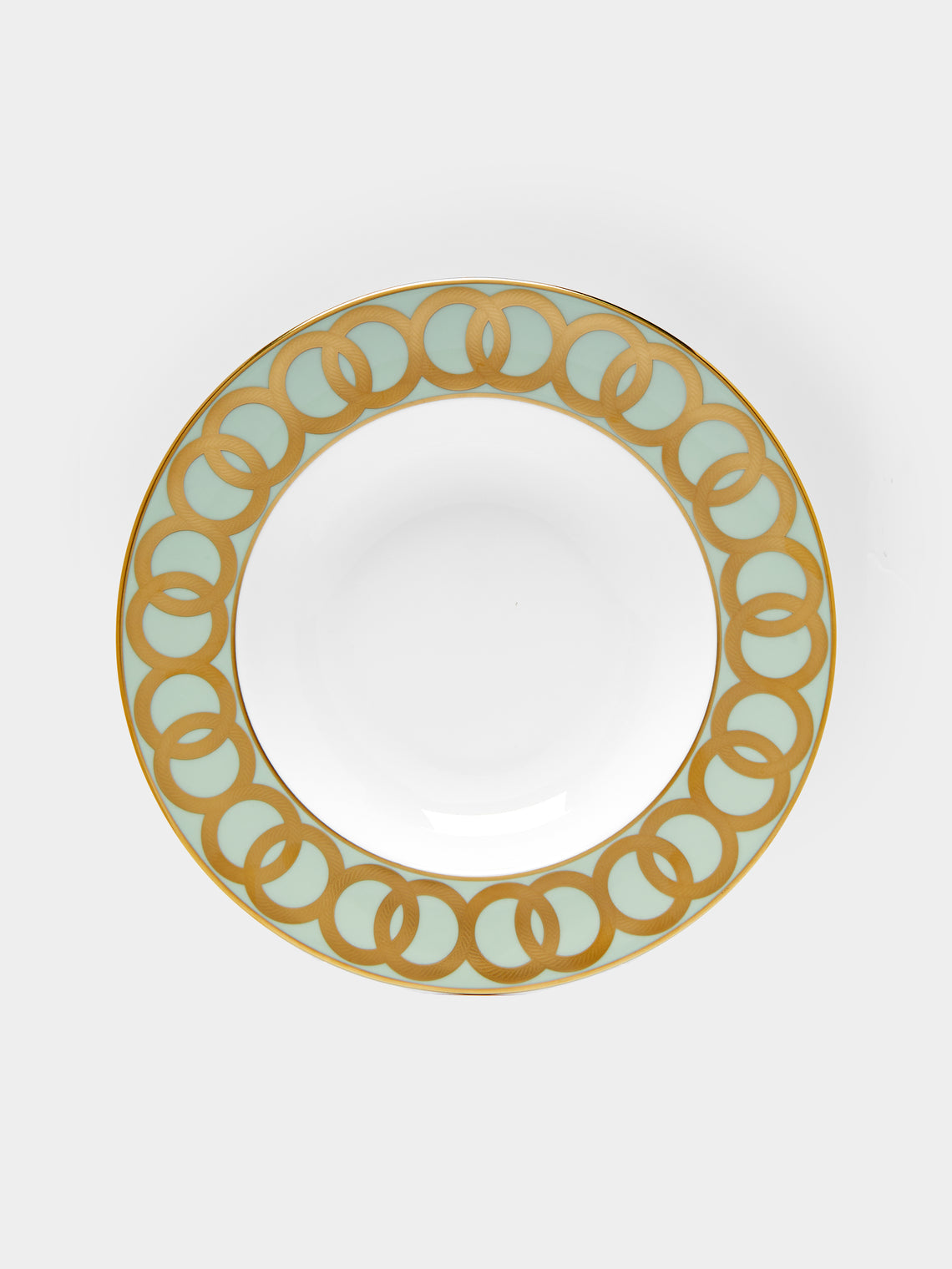 Royal Crown Derby - Riviera Dream Hand-Painted Bone China Soup Plate -  - ABASK