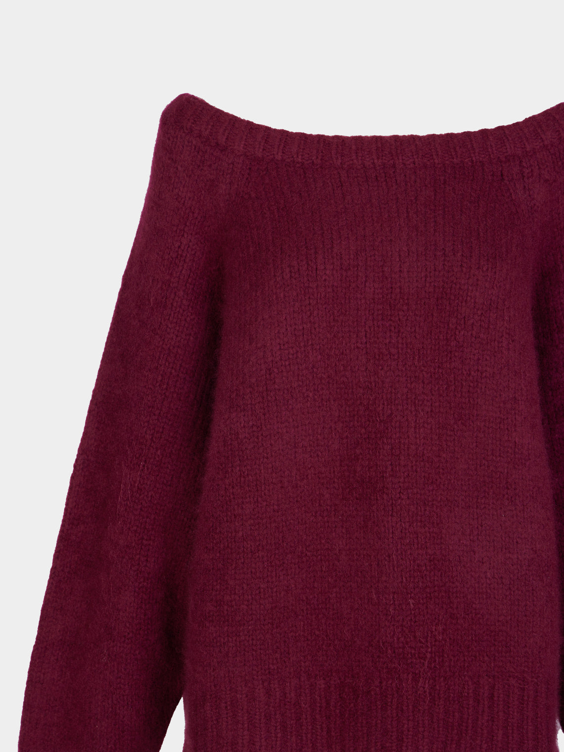 Ryan Roche - Cloud Cashmere and Silk Oversized Boat-Neck Sweater | Size: S - Red - ABASK