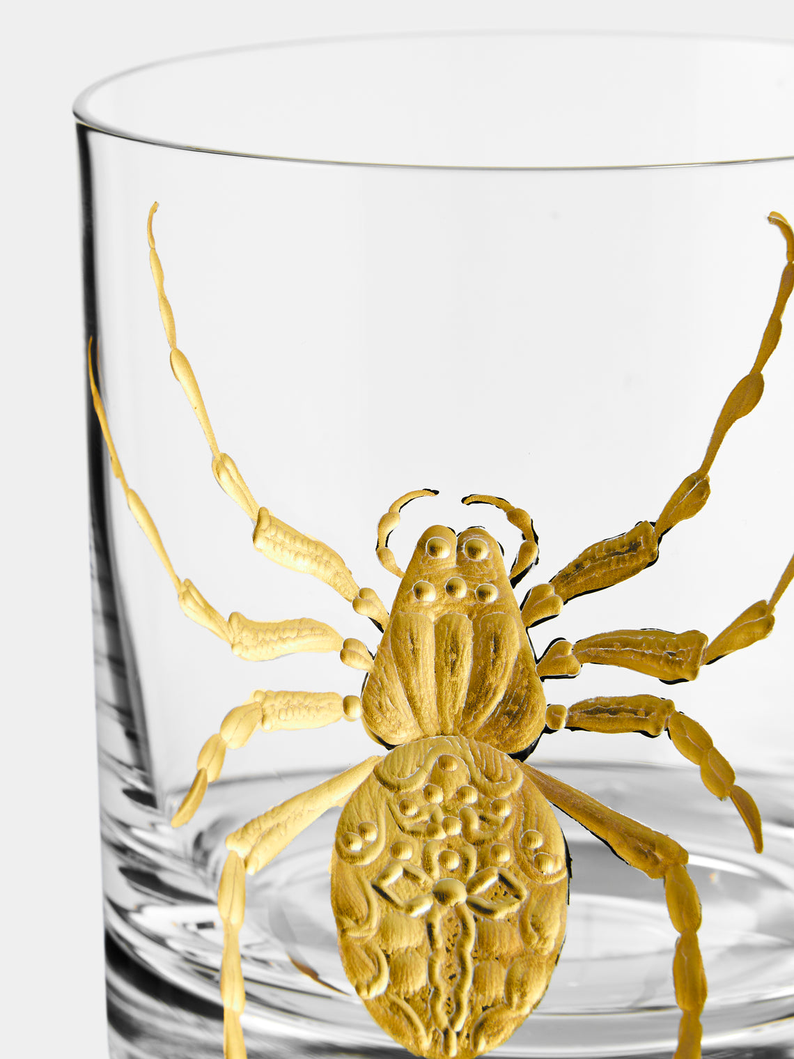 Artel - Cabinet of Curiosities Hand-Engraved Gilded Crystal Double Old Fashioned Tumbler - Gold - ABASK