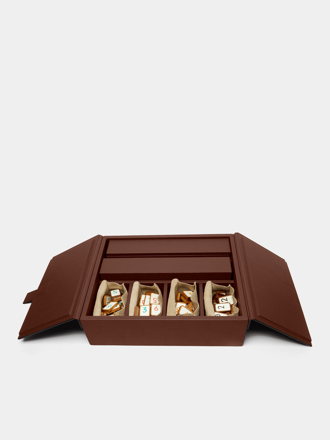 Giobagnara - Leather Rummikub Set - Brown - ABASK