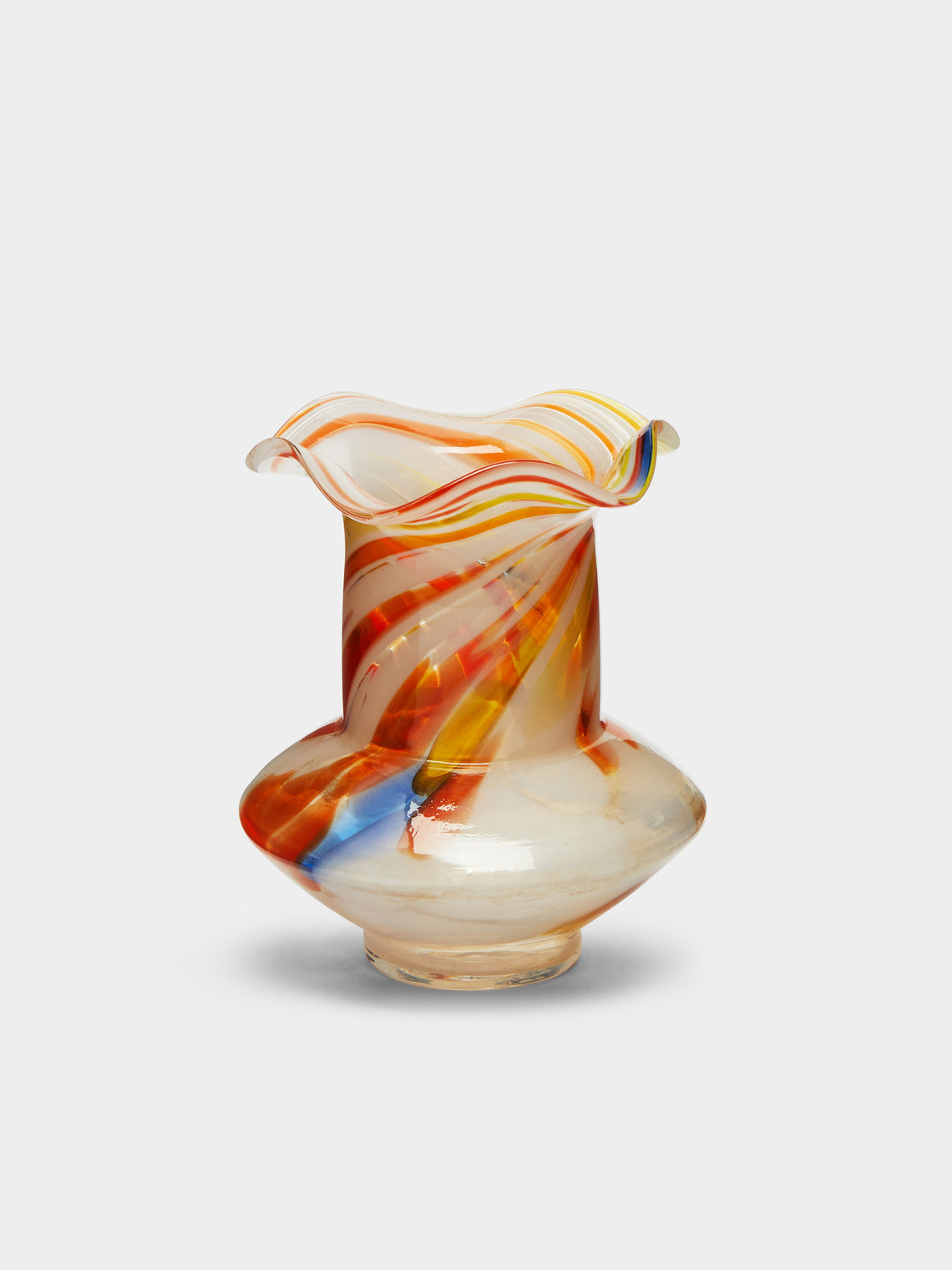 Antique and Vintage - Mid-Century Scalloped Glass Bud Vase -  - ABASK - 