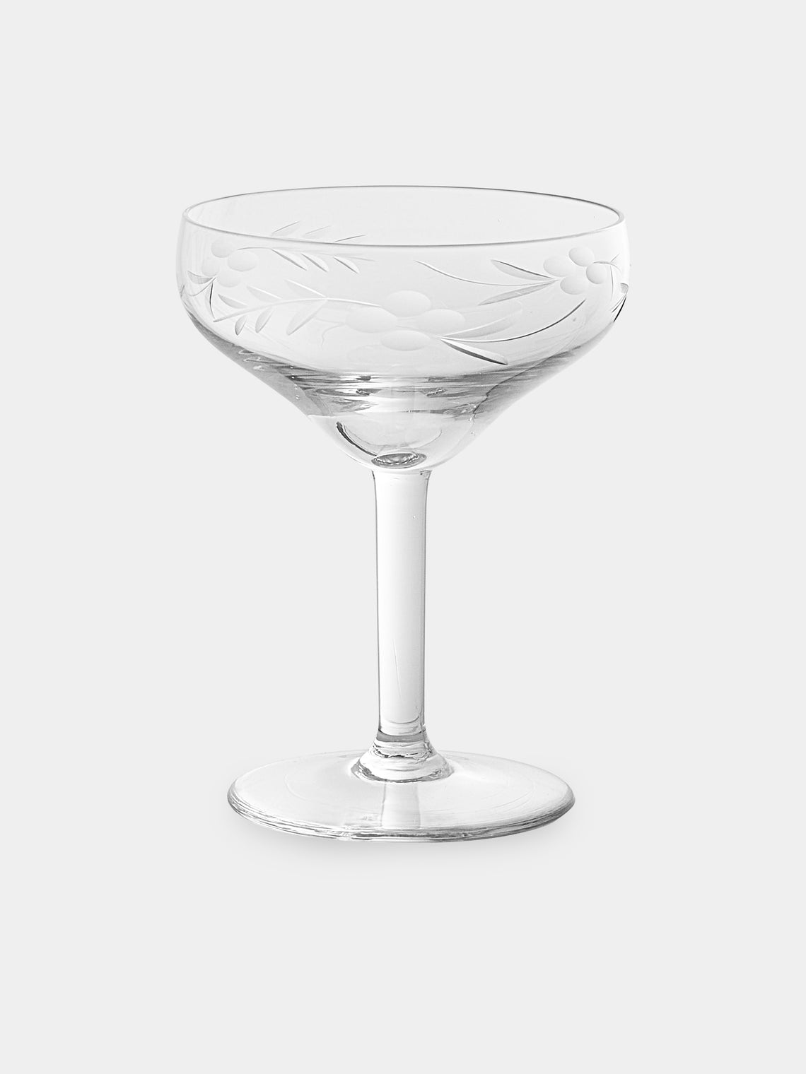 Antique and Vintage - 1940s Crystal Champagne Coupes (Set of 12) - Clear - ABASK