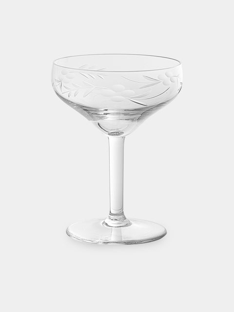 Antique and Vintage - 1940s Crystal Champagne Coupes (Set of 12) - Clear - ABASK