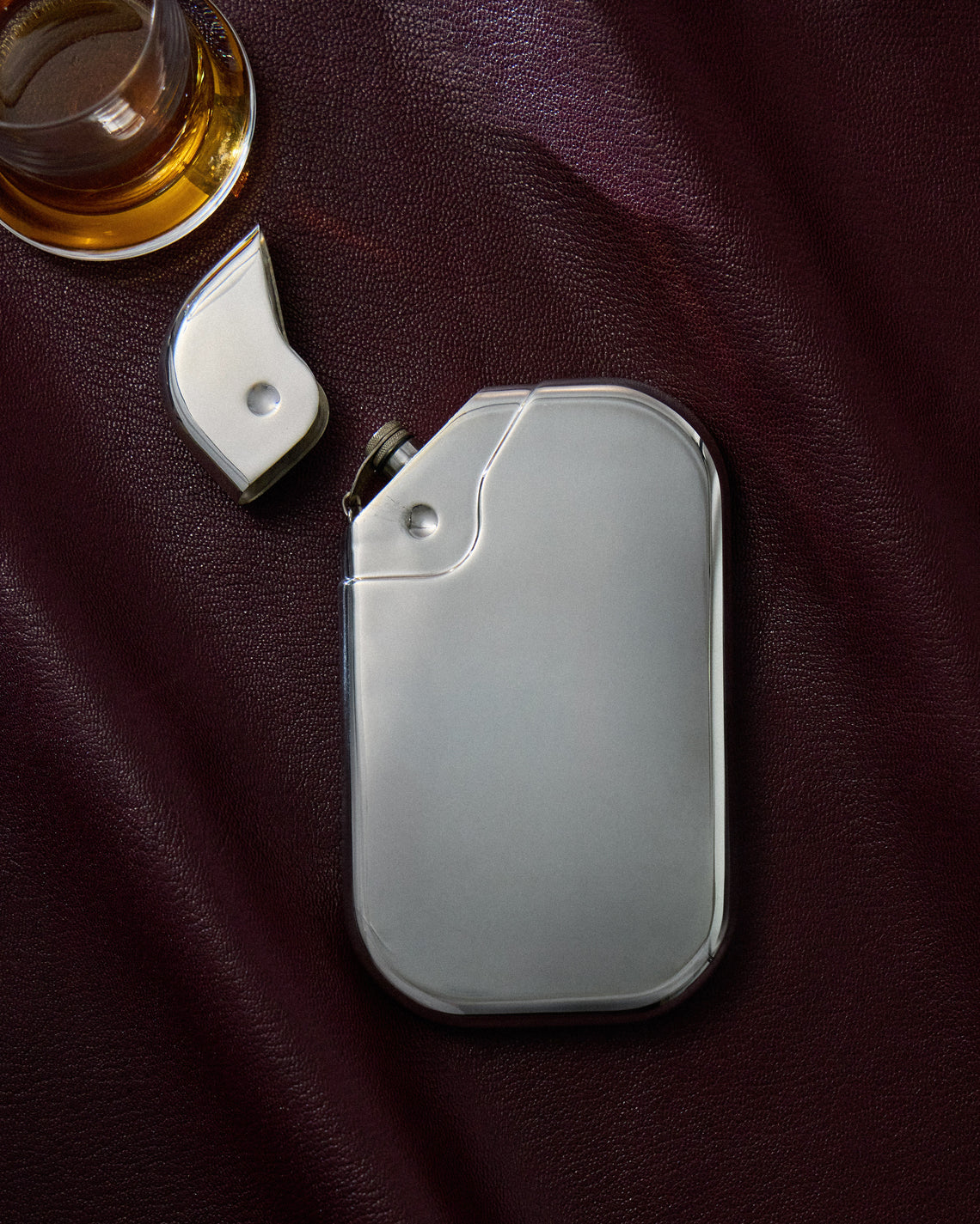 San Lorenzo - 1971 Afra and Tobia Scarpa Sterling Silver Whiskey Flask - Silver - ABASK