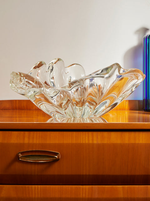 Antique and Vintage - Mid-Century Shell Murano Glass Fruit Bowl -  - ABASK