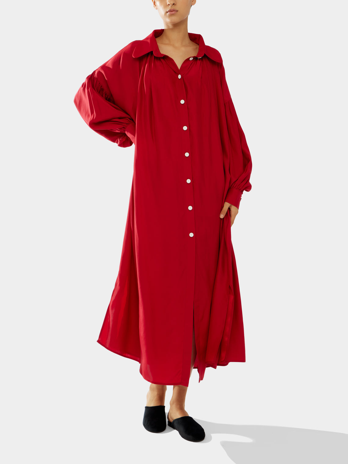 Marta Ferri - Martini Silk Long Dress -  - ABASK