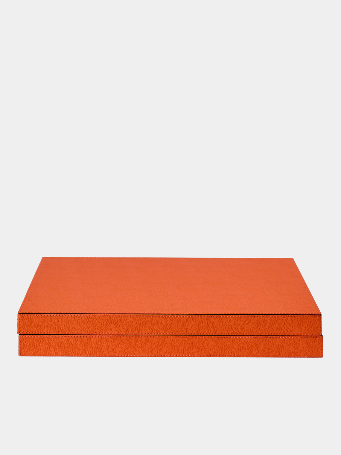 Giobagnara - Leather Backgammon Set - Orange - ABASK