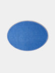 La Gallina Matta - Oval Linen Placemats (Set of 4) - Blue - ABASK - 