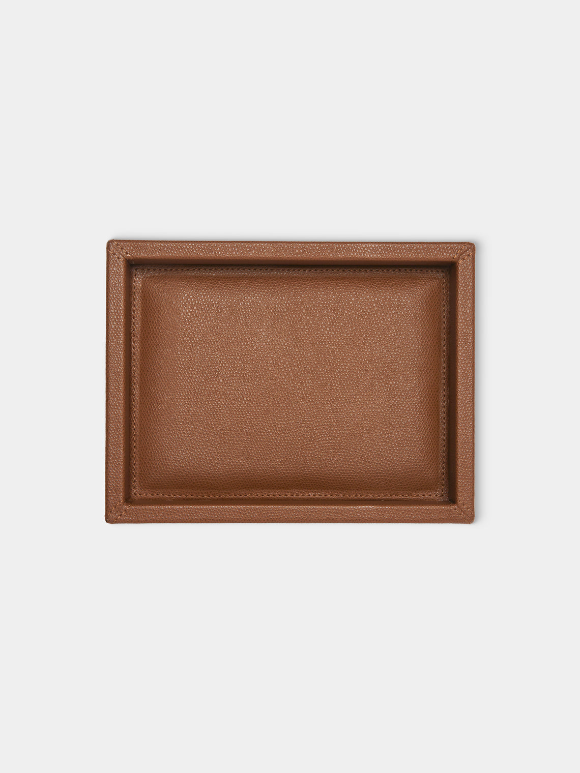 Giobagnara - Soft Leather Valet Tray (8in/20cm) - Brown - ABASK