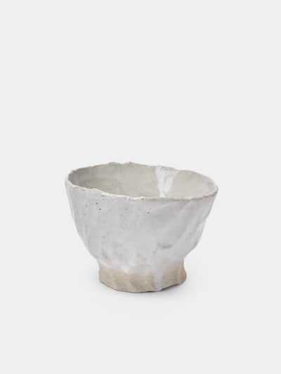 Estudio Vernís - Wood-Fired Stoneware Snack Bowls (Set of 6) - White - ABASK - 