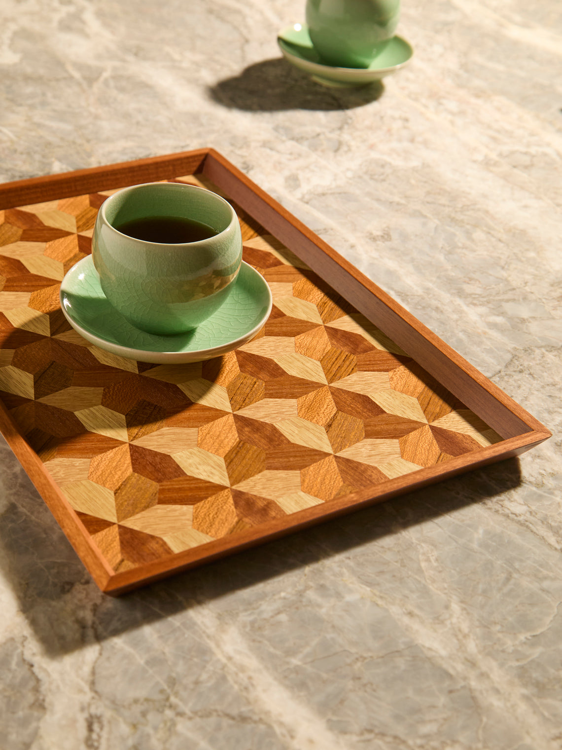 Mori Kougei - Poke Wood Rectangular Tray -  - ABASK