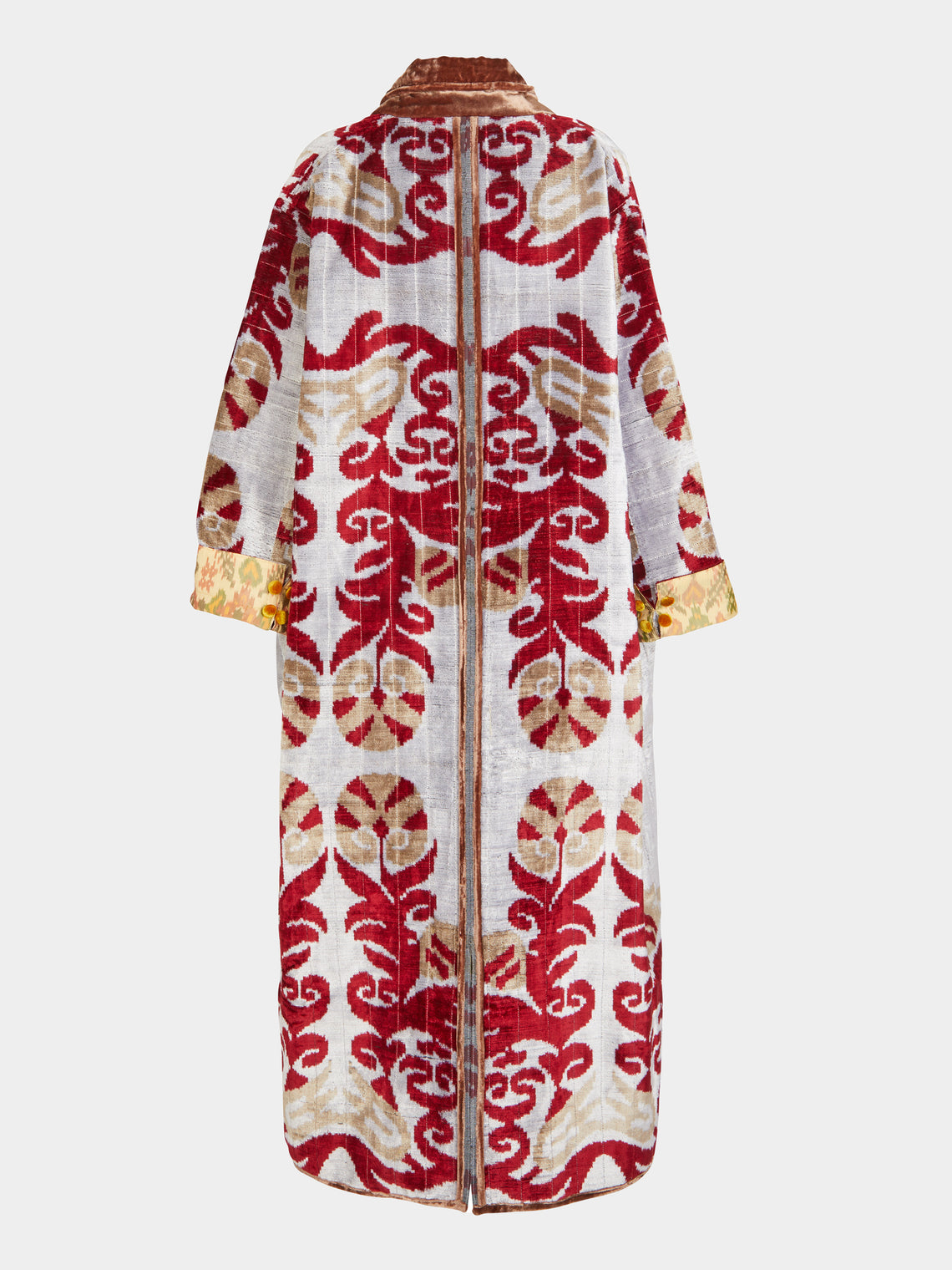 Nazzy Beglari - Hand-Loomed Ikat Silk and Cotton Reversible Robe | One Size -  - ABASK