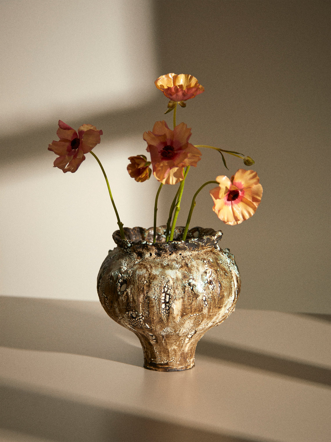 SWAY Ceramics - Poppy VI Stoneware Vase - Brown - ABASK