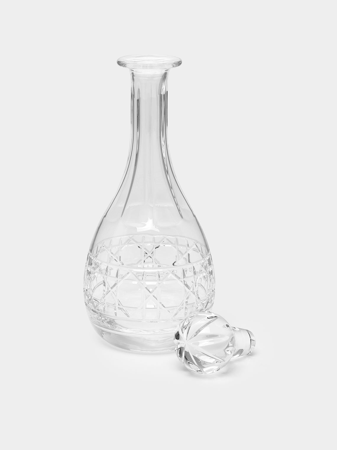 Cristallerie De Montbronn - Jacquard Hand-Blown Crystal Wine Decanter -  - ABASK