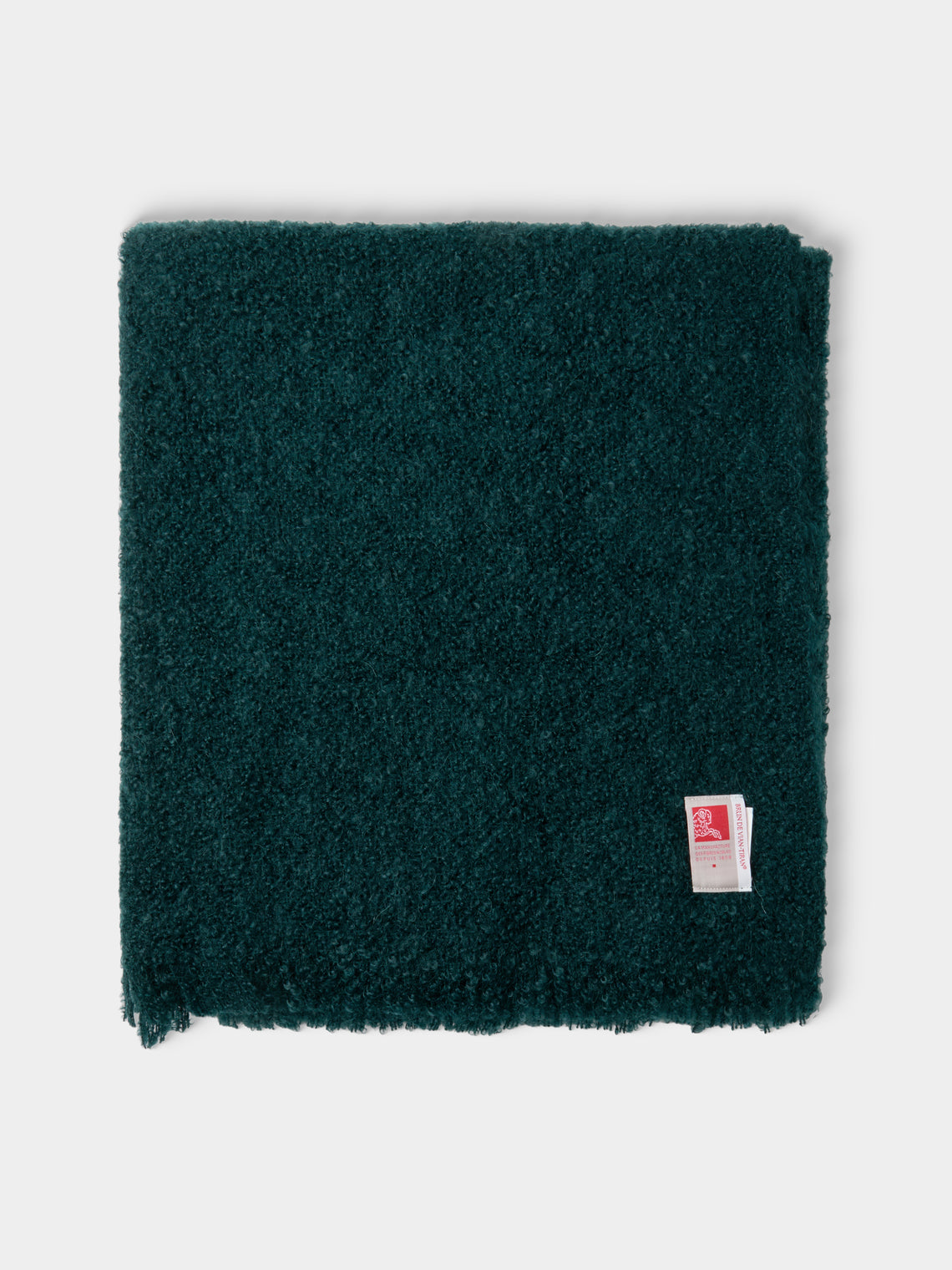 Brun de Vian-Tiran - Cirrus Handwoven Mohair Throw (71in/1.8m) - Blue - ABASK
