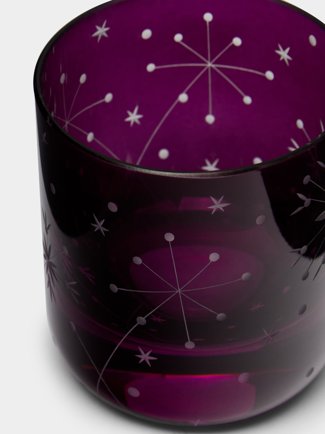 Artel - Fireworks Hand-Engraved Crystal Votive Candle Holders (Set of 2) -  - ABASK