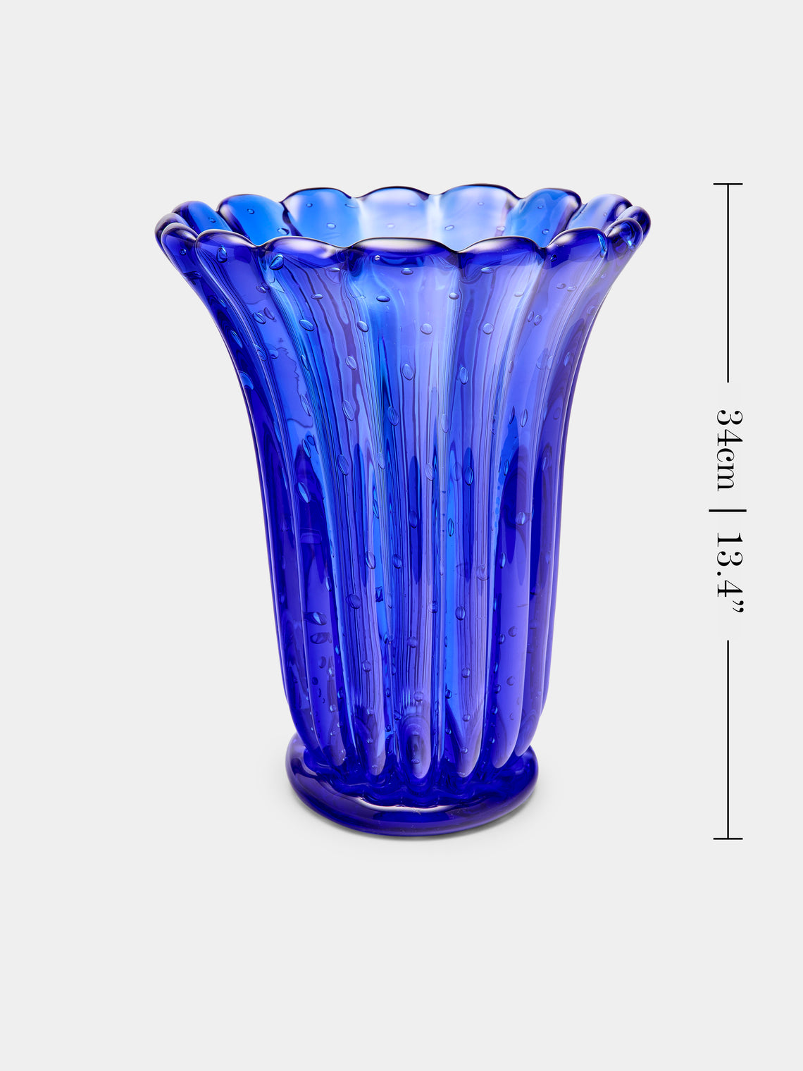 Antique and Vintage - 1960s Ercole Barovier Bullicante Murano Glass Vase -  - ABASK