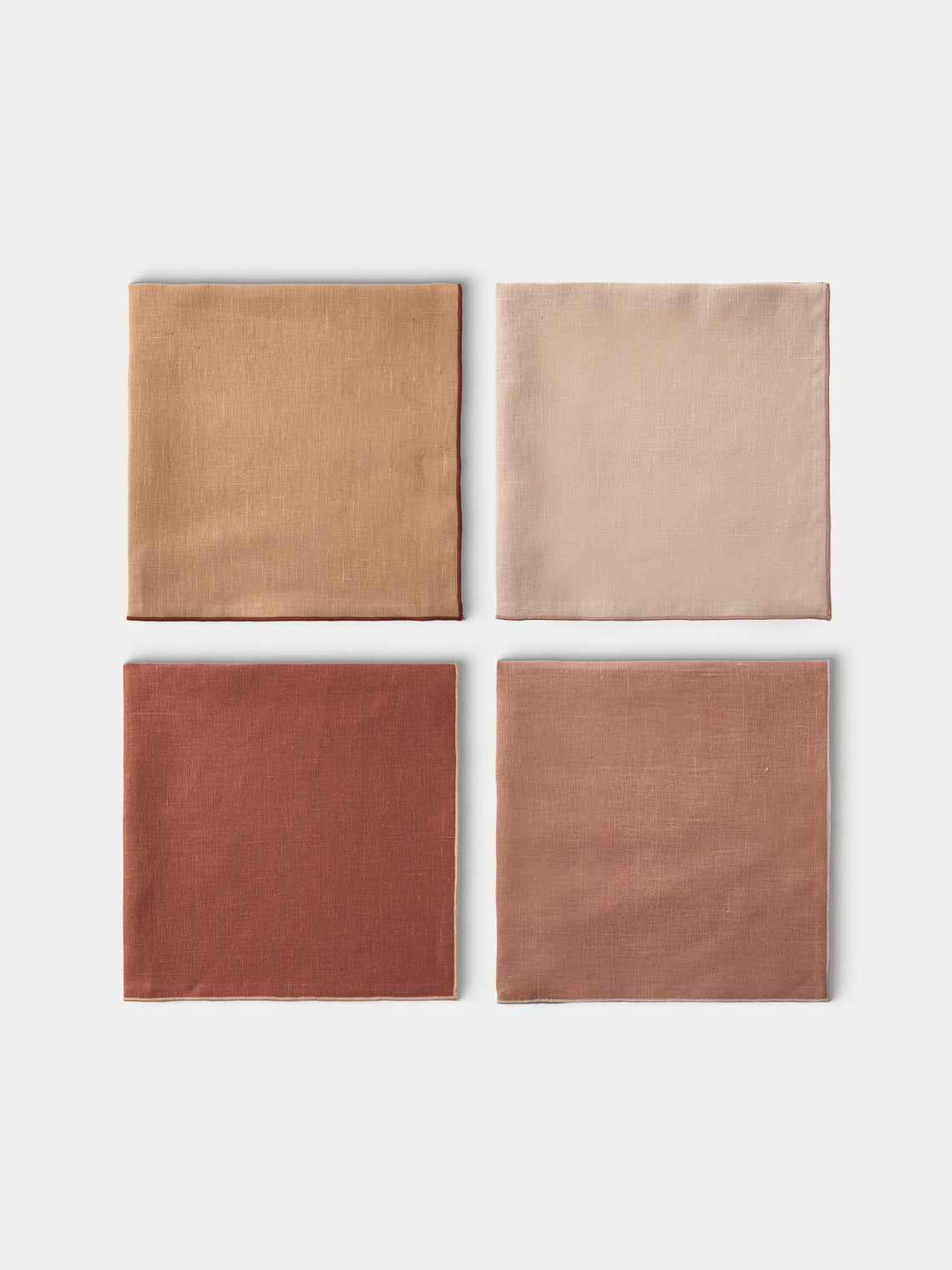 Borgo delle Tovaglie - Filo Linen Extra Large Napkins (Set of 4) - Pink - ABASK - 