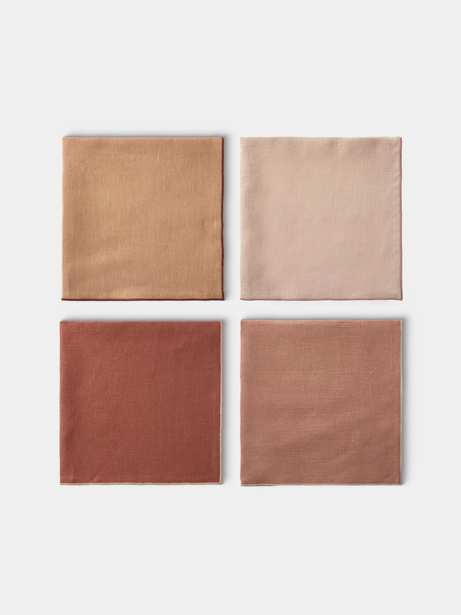 Borgo delle Tovaglie - Filo Linen Extra Large Napkins (Set of 4) - Pink - ABASK - 