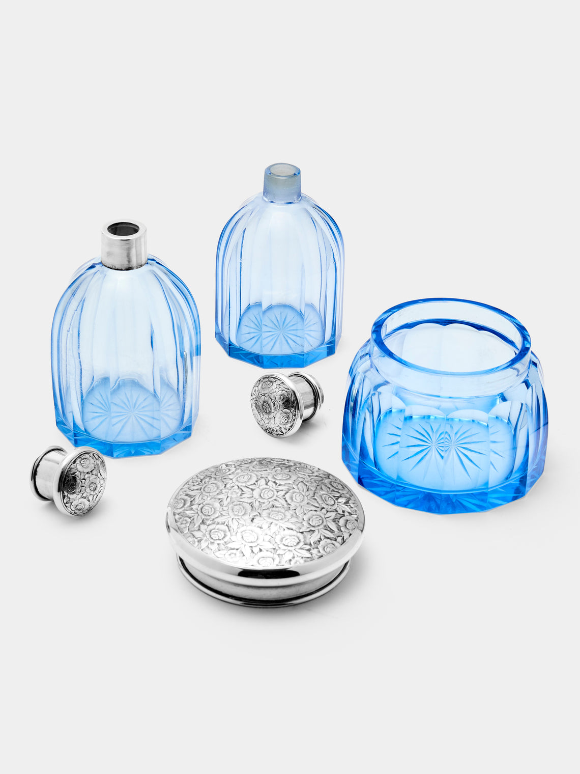 Antique and Vintage - 1920s Sterling Silver Vanity Collection (Set 3) -  - ABASK