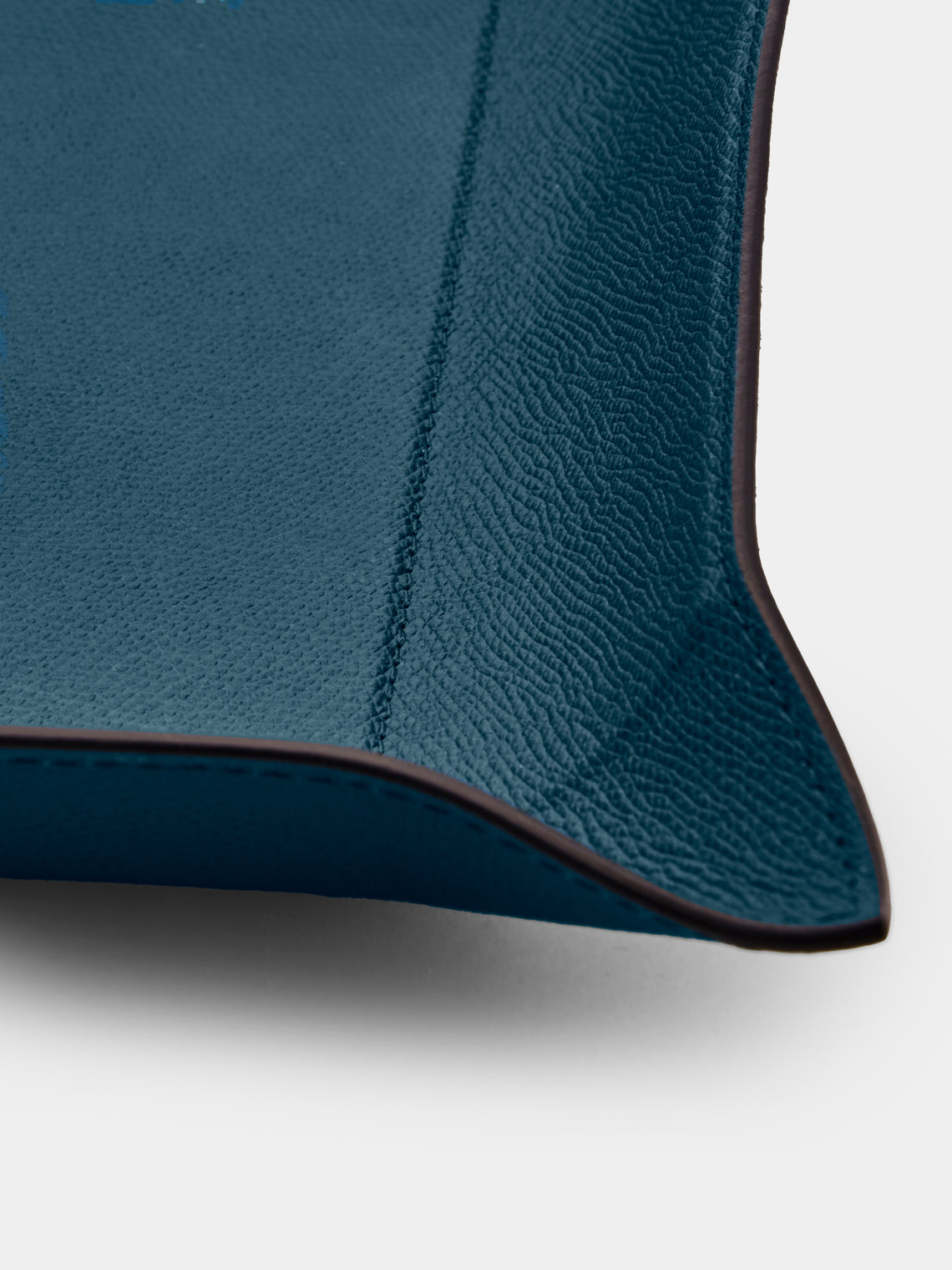 Giobagnara - Jack Leather Extra Large Rectangular Valet Tray - Blue - ABASK