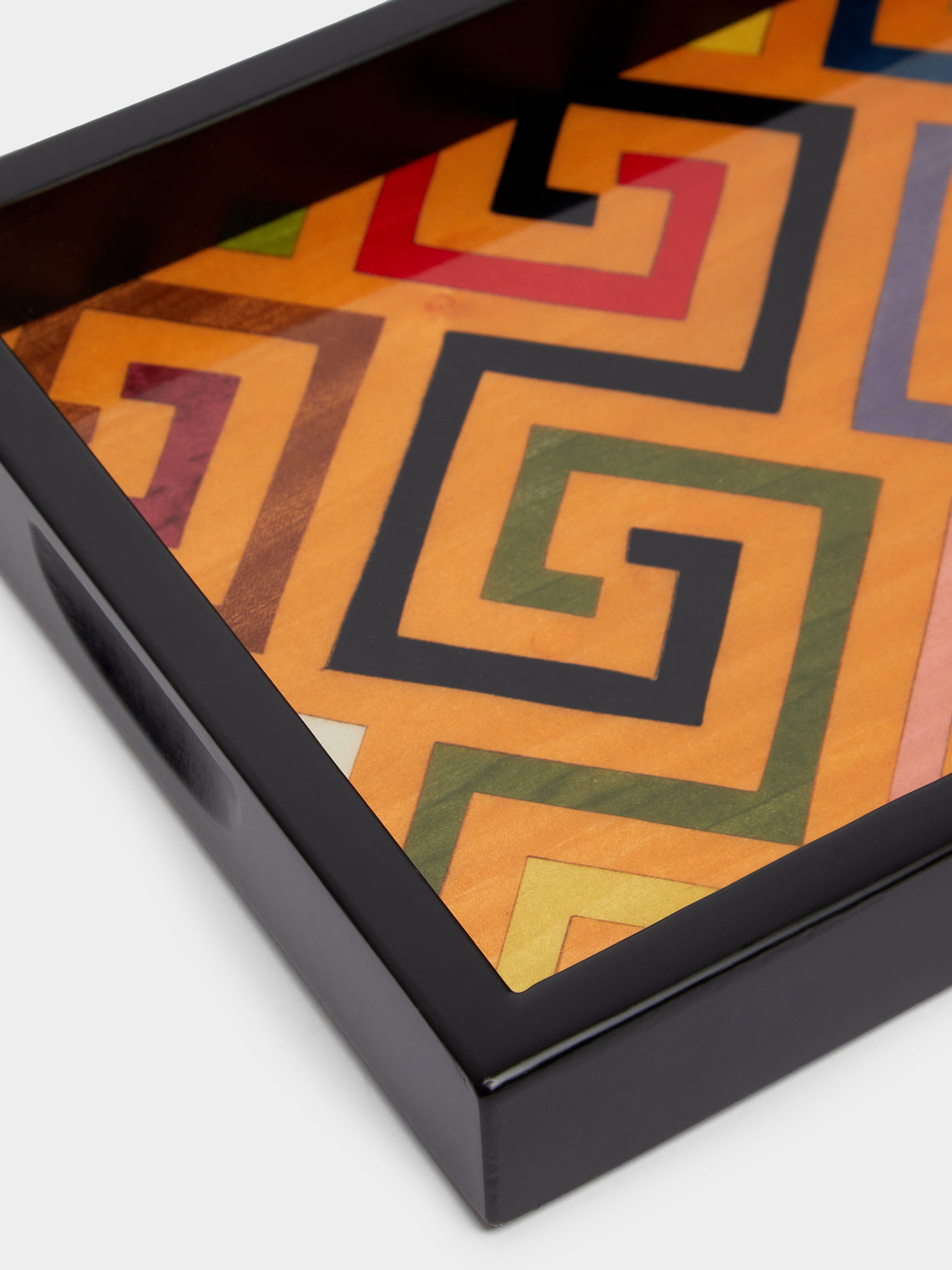 Biagio Barile - Labyrinth Wood Inlay Small Tray -  - ABASK
