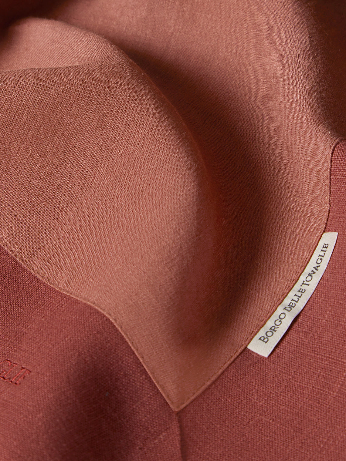 Borgo delle Tovaglie - Bauhaus Linen Square Tablecloth - Orange - ABASK