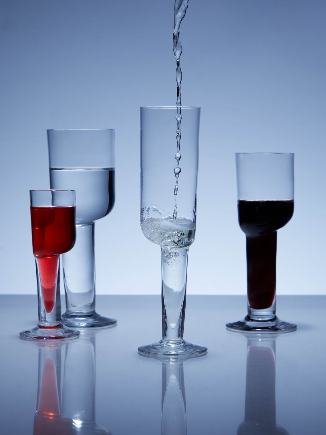 Carlo Moretti - Asymmetric Hand-Blown Murano Collection - Clear - ABASK